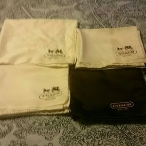 Four Coach silky bags